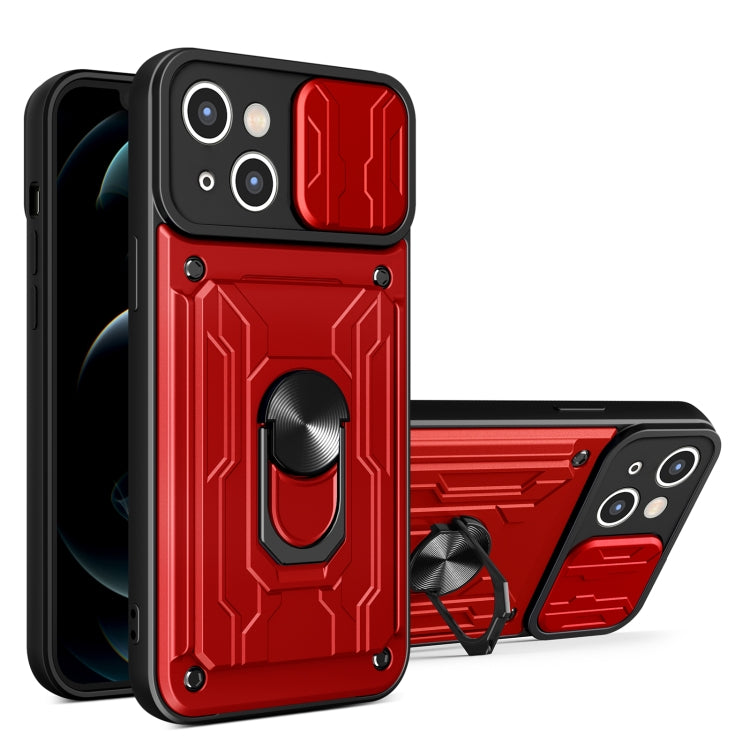 Sliding Camshield TPU+PC Phone Case with Card Slot