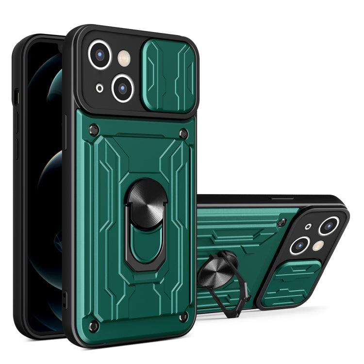 Sliding Camshield TPU+PC Phone Case with Card Slot
