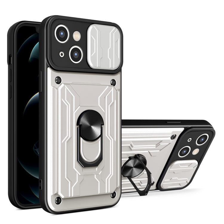 Sliding Camshield TPU+PC Phone Case with Card Slot