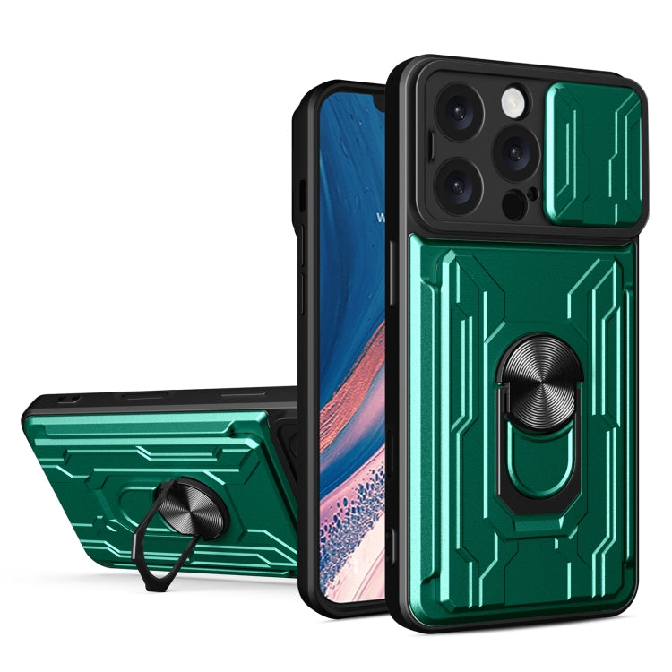 Sliding Camshield TPU+PC Phone Case with Card Slot, For iPhone 16 Pro Max, For iPhone 16 Pro, For iPhone 16 Plus