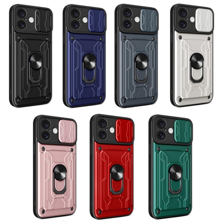 Sliding Camshield TPU+PC Phone Case with Card Slot