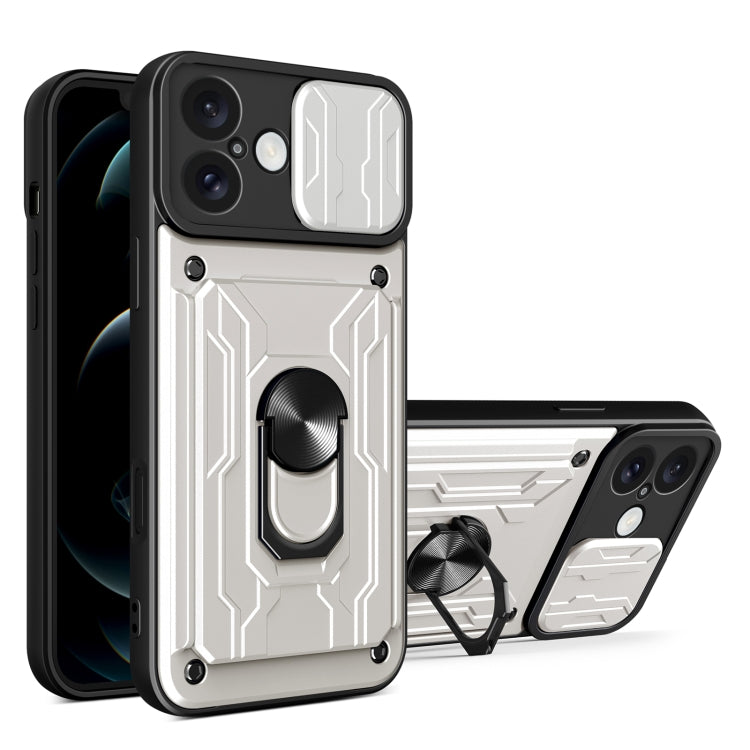 Sliding Camshield TPU+PC Phone Case with Card Slot