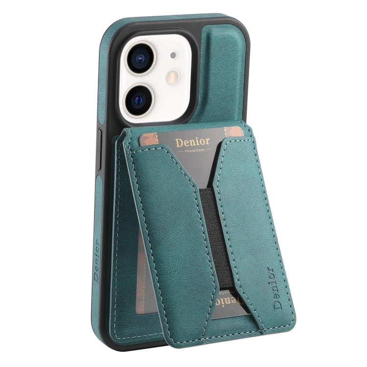 Étui Denior D18 Skin Feel rotatif avec porte-cartes amovible MagSafe pour iPhone 14 Pro Max, iPhone 13 Pro Max, iPhone 13 Pro, iPhone 12/12 Pro, iPhone 12 Pro Max