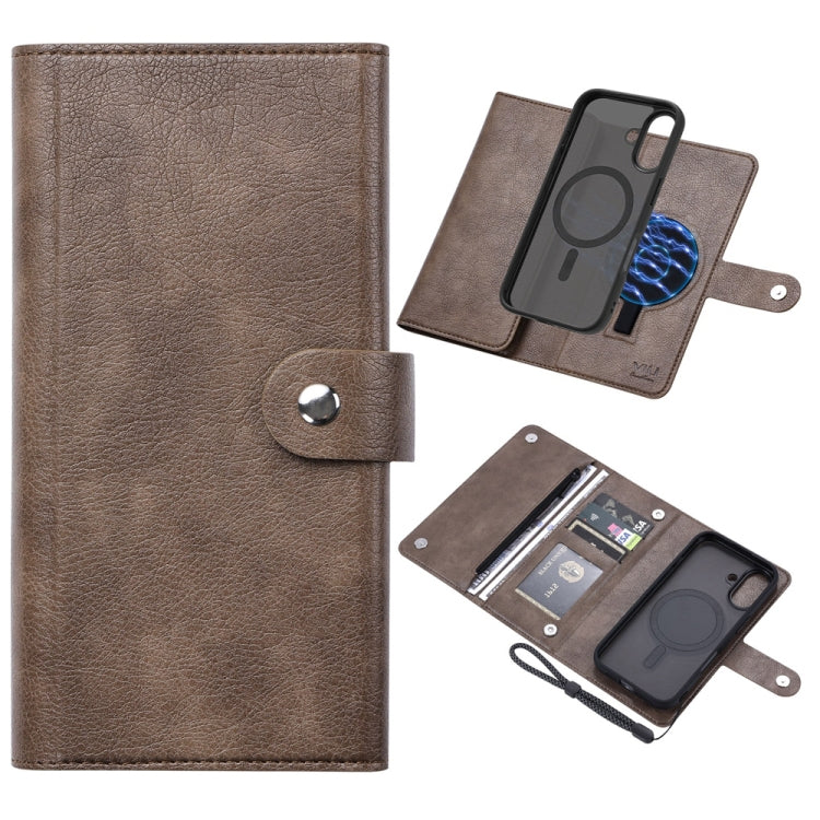 ViLi GVS Series MagSafe Magnetic RFID Leather Phone Case, For iPhone 16 Plus, For iPhone 16