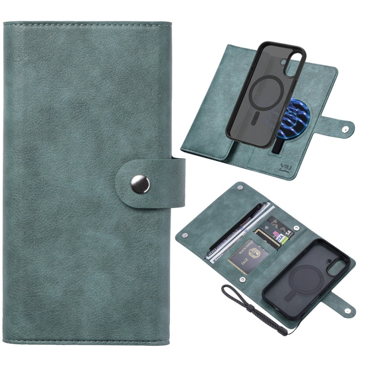 ViLi GVS Series MagSafe Magnetic RFID Leather Phone Case, For iPhone 16 Plus, For iPhone 16