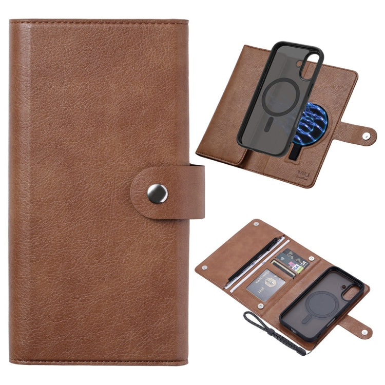 ViLi GVS Series MagSafe Magnetic RFID Leather Phone Case, For iPhone 16 Plus, For iPhone 16