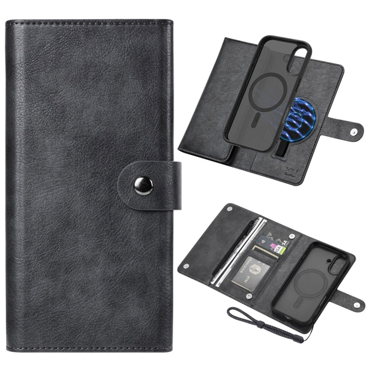 ViLi GVS Series MagSafe Magnetic RFID Leather Phone Case, For iPhone 16 Plus, For iPhone 16