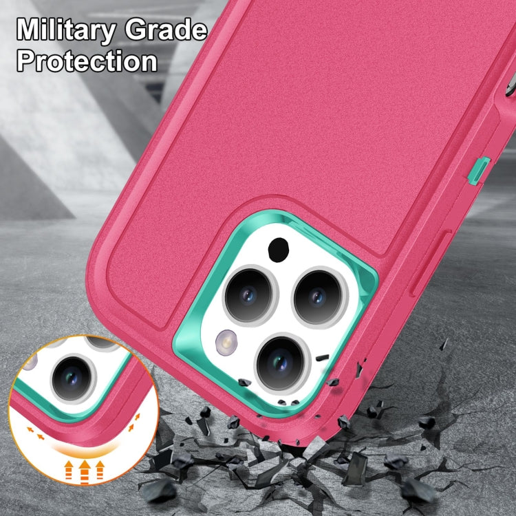 Rugged PC + Silicone Phone Case with Holder, For iPhone 16 Pro, For iPhone 16 Plus