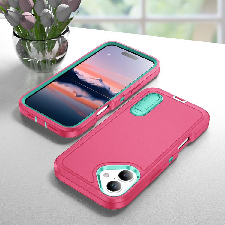 Rugged PC + Silicone Phone Case with Holder, For iPhone 17, For iPhone 17 Air
