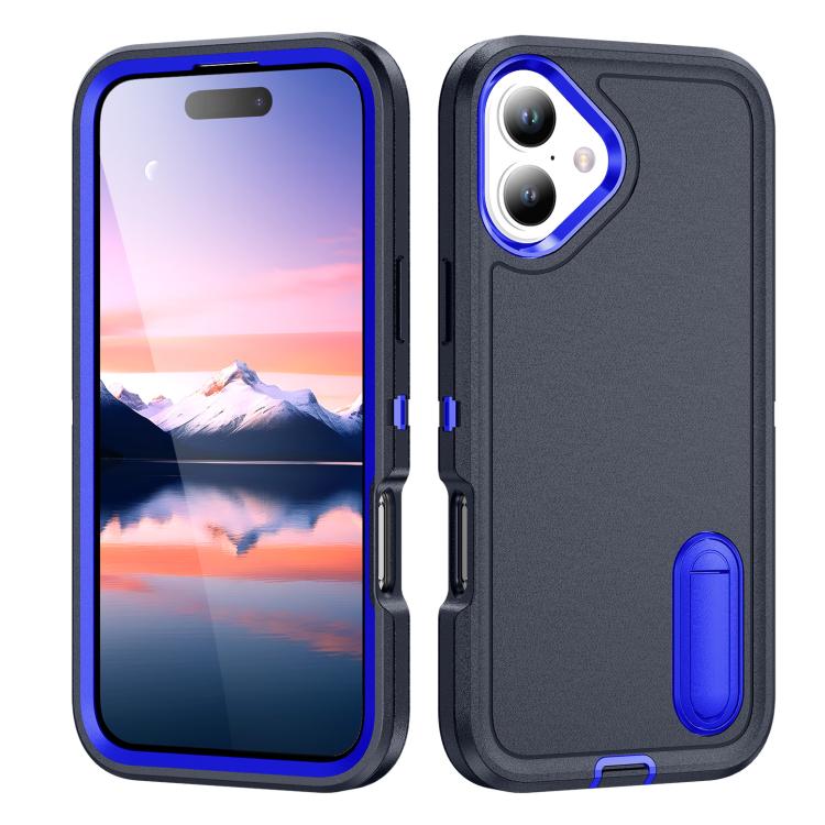 Rugged PC + Silicone Phone Case with Holder, For iPhone 17, For iPhone 17 Air