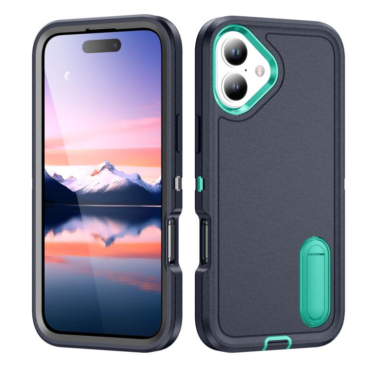 Rugged PC + Silicone Phone Case with Holder, For iPhone 17, For iPhone 17 Air