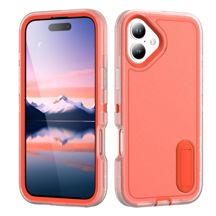 Rugged PC + Silicone Phone Case with Holder, For iPhone 17, For iPhone 17 Air