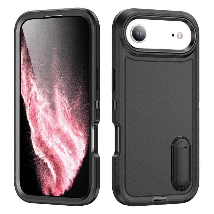 Rugged PC + Silicone Phone Case with Holder, For iPhone 17, For iPhone 17 Air