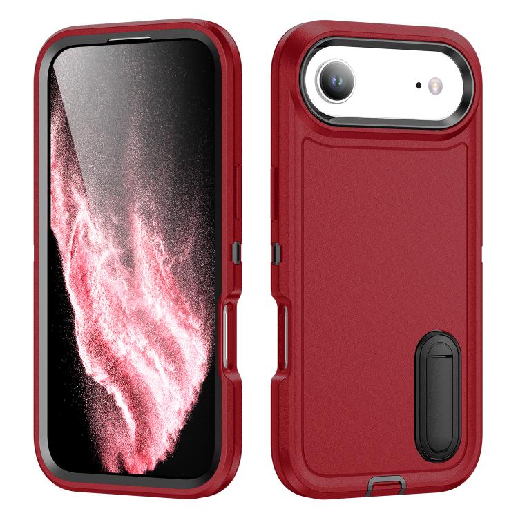 Rugged PC + Silicone Phone Case with Holder, For iPhone 17, For iPhone 17 Air