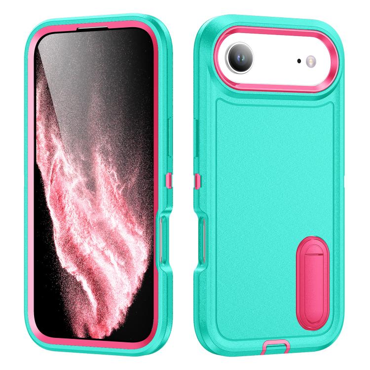 Rugged PC + Silicone Phone Case with Holder, For iPhone 17, For iPhone 17 Air