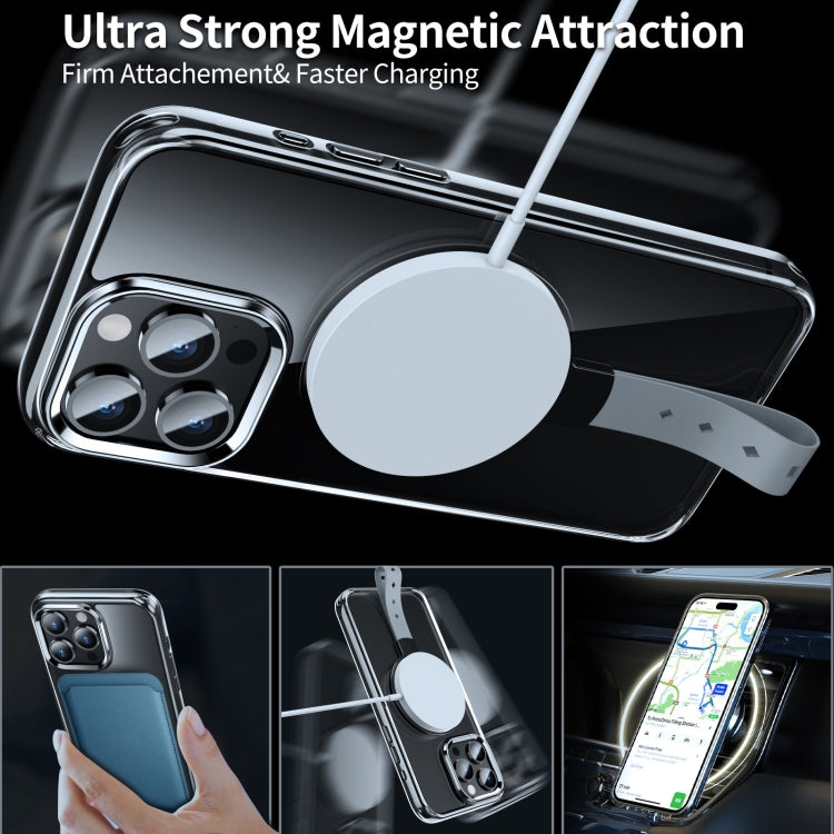 Holder Hand Strap MagSafe Transparent Phone Case, For iPhone 13 Pro Max, For iPhone 13 Pro
