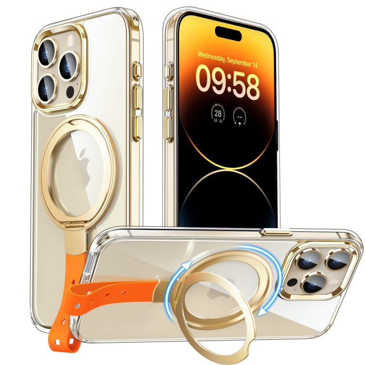Holder Hand Strap MagSafe Transparent Phone Case, For iPhone 14 Pro, For iPhone 14 Pro Max