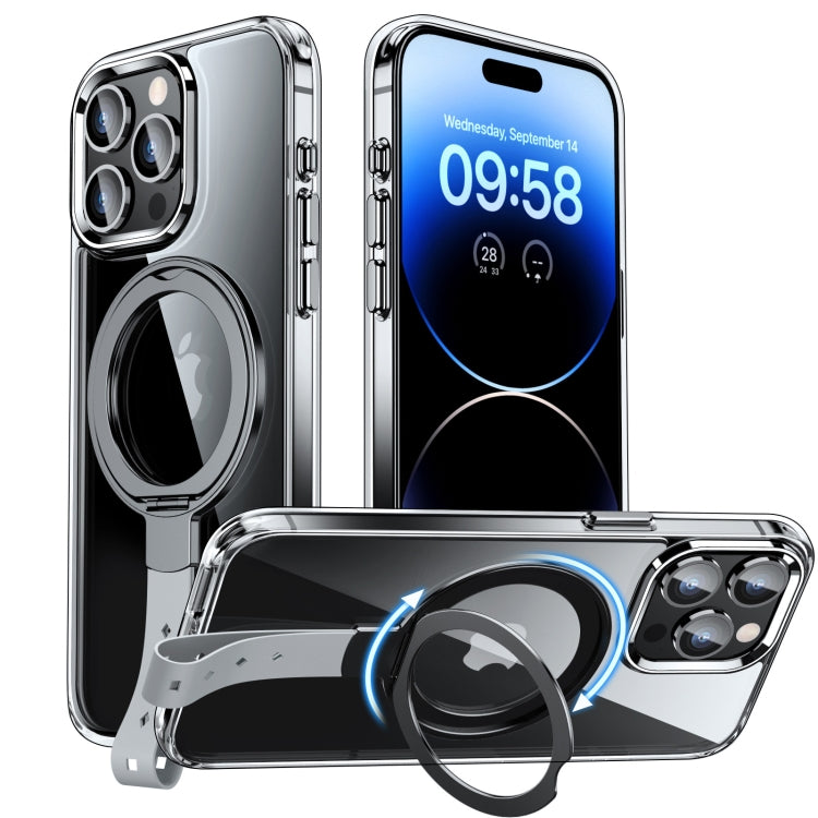 Holder Hand Strap MagSafe Transparent Phone Case, For iPhone 14 Pro, For iPhone 14 Pro Max