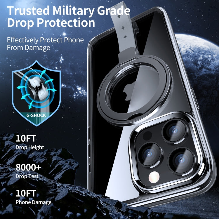 Holder Hand Strap MagSafe Transparent Phone Case, For iPhone 14 Pro, For iPhone 14 Pro Max