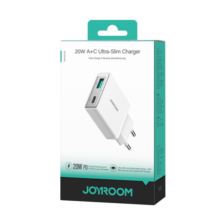 JOYROOM JR-TCF14 20W USB+USB-C / Type-C Fast Charger, JR-TCF14