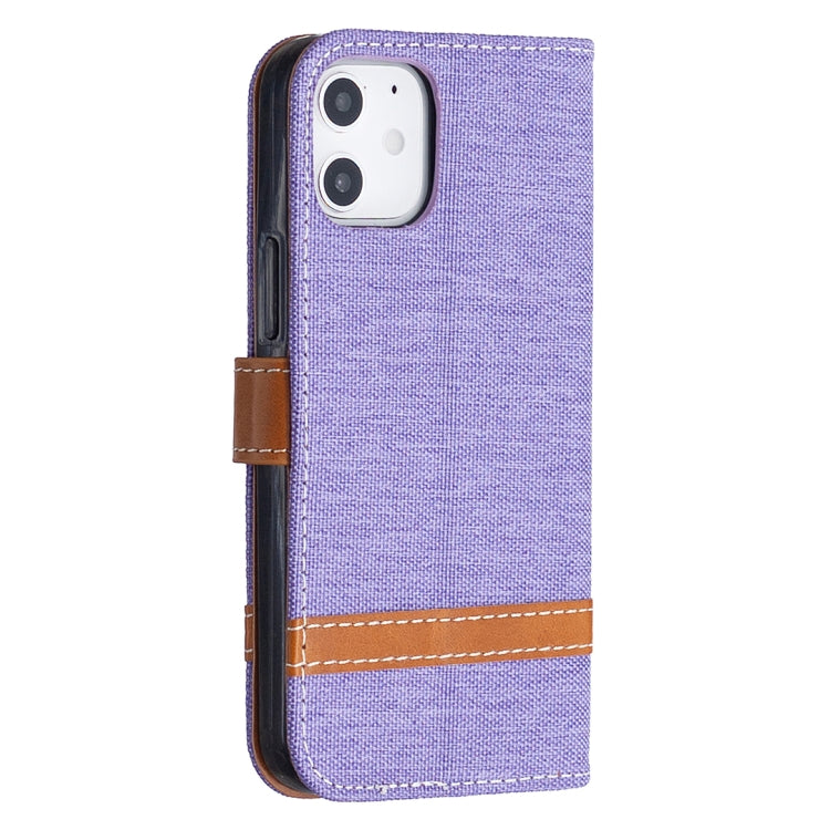 Color Matching Denim Texture Horizontal Flip Leather Case with Holder & Card Slots & Wallet & Lanyard, For iPhone 12 mini, For iPhone 12 / 12 Pro