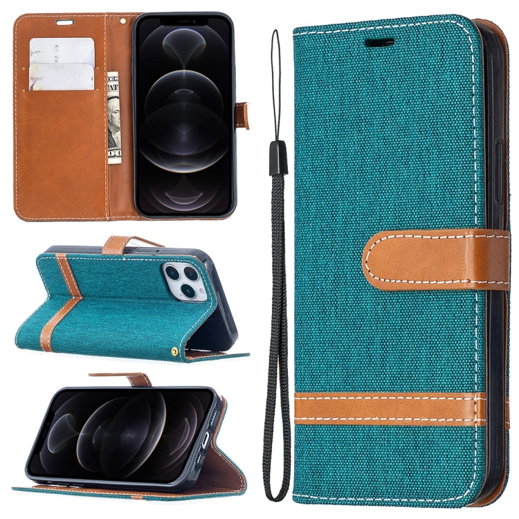Color Matching Denim Texture Horizontal Flip Leather Case with Holder & Card Slots & Wallet & Lanyard, For iPhone 12 mini, For iPhone 12 / 12 Pro