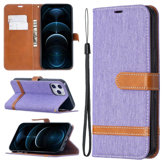 Denim texture leather Galaxy Note20 case with card slots and lanyard holder