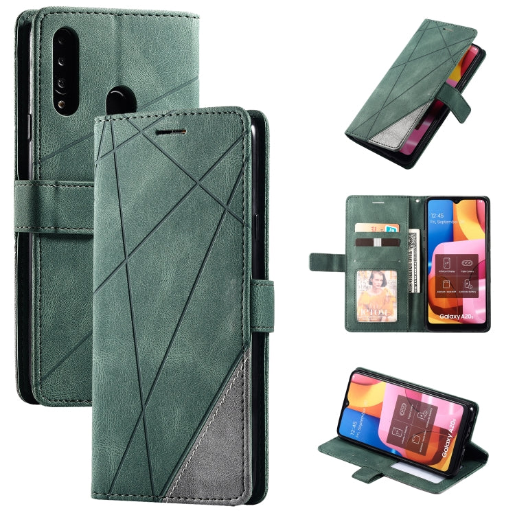 Skin Feel Splicing Horizontal Flip Leather Case with Holder & Card Slots & Wallet & Photo Frame, For Samsung Galaxy A20s, For Samsung Galaxy A70s, For Samsung Galaxy Note 8, For Samsung Galaxy A21s