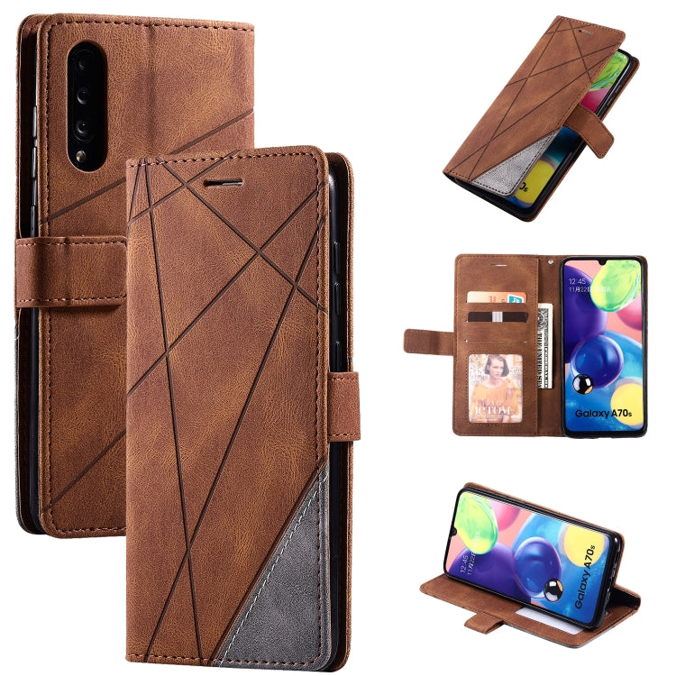 Skin Feel Splicing Horizontal Flip Leather Case with Holder & Card Slots & Wallet & Photo Frame, For Samsung Galaxy A20s, For Samsung Galaxy A70s, For Samsung Galaxy Note 8, For Samsung Galaxy A21s