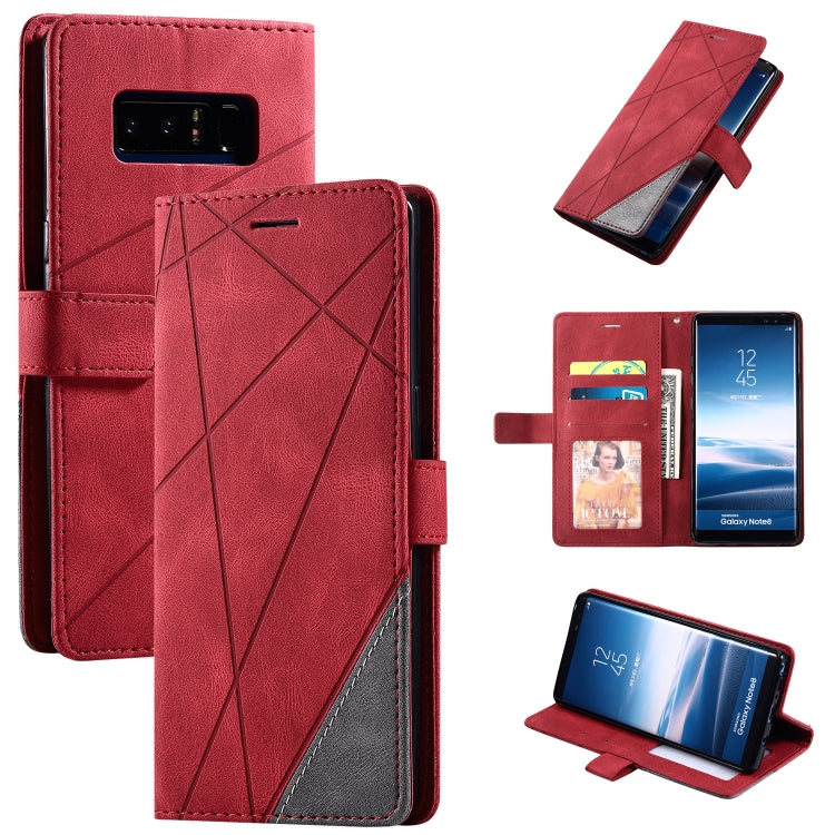 Skin Feel Splicing Horizontal Flip Leather Case with Holder & Card Slots & Wallet & Photo Frame, For Samsung Galaxy A20s, For Samsung Galaxy A70s, For Samsung Galaxy Note 8, For Samsung Galaxy A21s