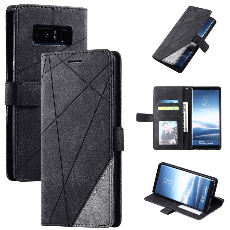 Skin Feel Splicing Horizontal Flip Leather Case with Holder & Card Slots & Wallet & Photo Frame, For Samsung Galaxy A20s, For Samsung Galaxy A70s, For Samsung Galaxy Note 8, For Samsung Galaxy A21s