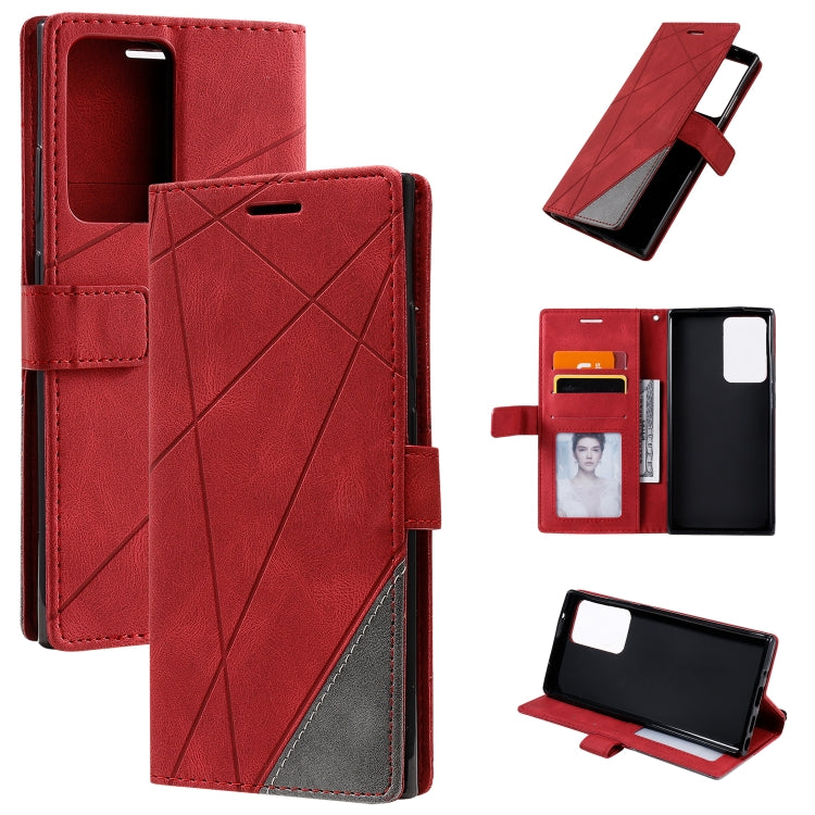 Skin Feel Splicing Horizontal Flip Leather Case with Holder & Card Slots & Wallet & Photo Frame, For Samsung Galaxy Note20 Ultra, For Samsung Galaxy Note20