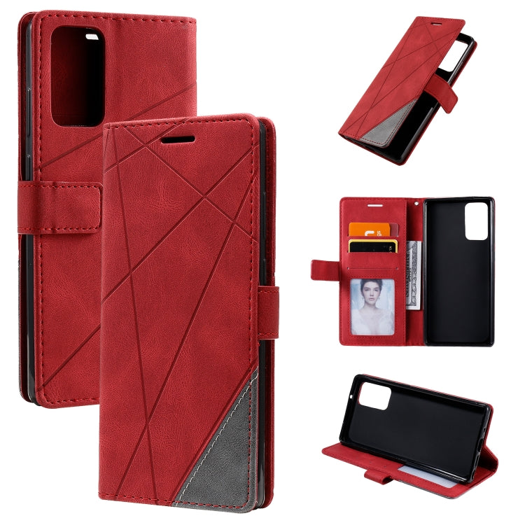Skin Feel Splicing Horizontal Flip Leather Case with Holder & Card Slots & Wallet & Photo Frame, For Samsung Galaxy Note20 Ultra, For Samsung Galaxy Note20