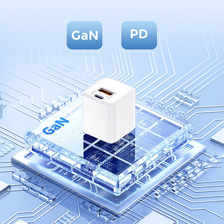 REMAX RP-U26 33W USB+USB-C / Type-C GaN Fast Charging Charger, EU Plug, UK Plug