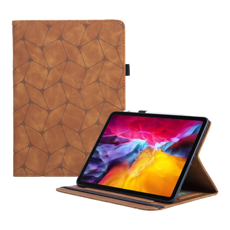 Étui en cuir à motif géométrique gaufré pour tablette, pour iPad 10e génération 10.9 (2022), iPad Air 11 (2025/2024), iPad Pro 11 (2022/2021/2020), iPad 10.2 (2021/2020/10.5), iPad Air/Air 2/9.7 (2018)