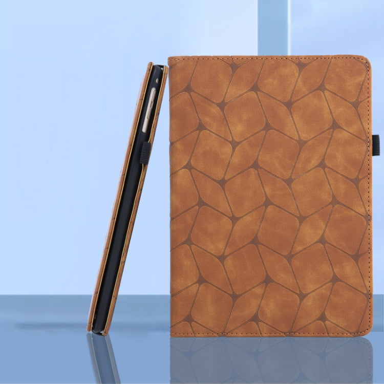 Étui en cuir à motif géométrique gaufré pour tablette, pour iPad 10e génération 10.9 (2022), iPad Air 11 (2025/2024), iPad Pro 11 (2022/2021/2020), iPad 10.2 (2021/2020/10.5), iPad Air/Air 2/9.7 (2018)