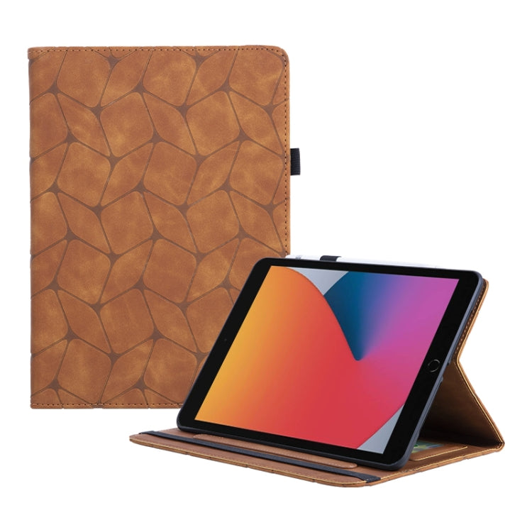Étui en cuir à motif géométrique gaufré pour tablette, pour iPad 10e génération 10.9 (2022), iPad Air 11 (2025/2024), iPad Pro 11 (2022/2021/2020), iPad 10.2 (2021/2020/10.5), iPad Air/Air 2/9.7 (2018)