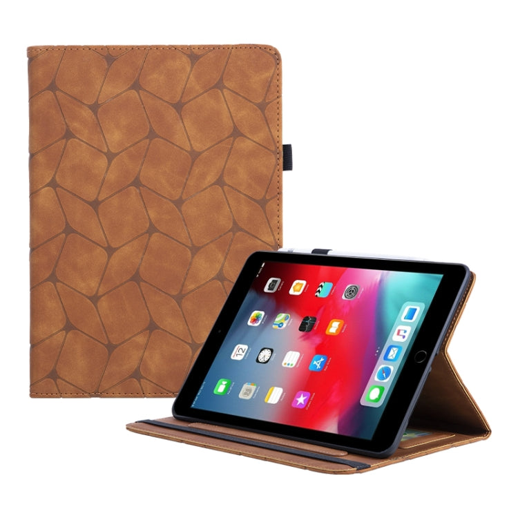 Étui en cuir à motif géométrique gaufré pour tablette, pour iPad 10e génération 10.9 (2022), iPad Air 11 (2025/2024), iPad Pro 11 (2022/2021/2020), iPad 10.2 (2021/2020/10.5), iPad Air/Air 2/9.7 (2018)