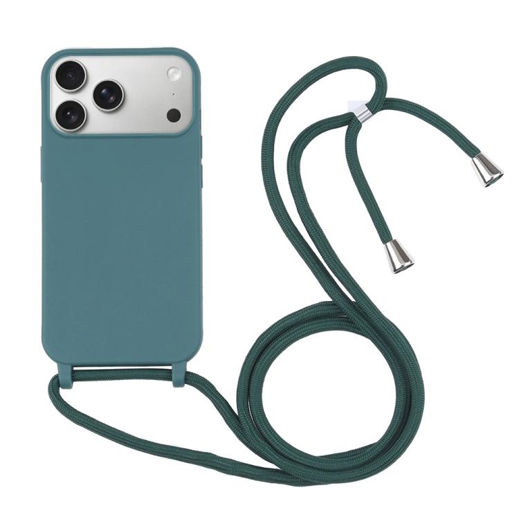 Candy Colors TPU Protective Phone Case with Lanyard, For iPhone 17 Pro Max, For iPhone 17 Pro, For iPhone 17