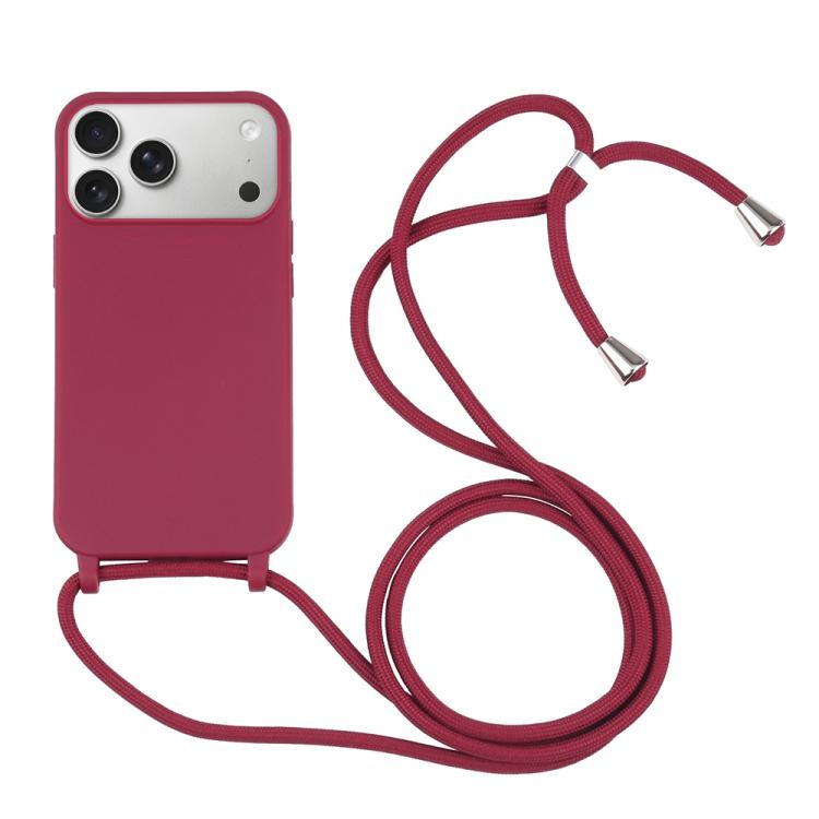 Candy Colors TPU Protective Phone Case with Lanyard, For iPhone 17 Pro Max, For iPhone 17 Pro, For iPhone 17