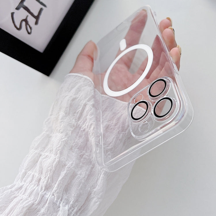 Clear PC MagSafe Phone Case with Lens Film, For iPhone 15 Pro Max, For iPhone 15 Pro, For iPhone 15 Plus, For iPhone 15, For iPhone 14 Plus, For iPhone 14, For iPhone 14 Pro, For iPhone 14 Pro Max, For iPhone 13 Pro Max, For iPhone 13 Pro, For iPhone 1...