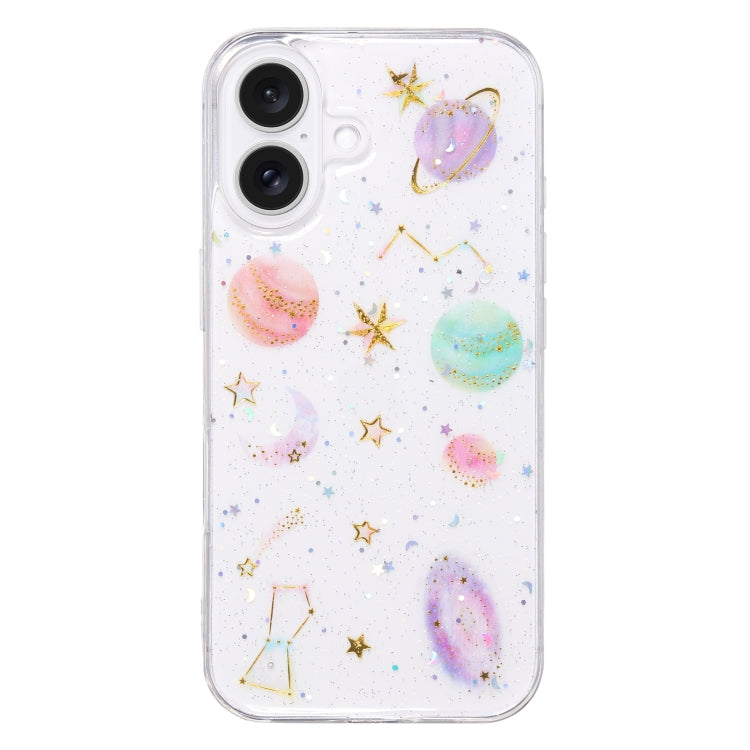 Cosmic Star Glitter Epoxy TPU Phone Case, For iPhone 16 Pro Max, For iPhone 16 Pro, For iPhone 16 Plus, For iPhone 16, For iPhone 15 Pro Max, For iPhone 15 Pro, For iPhone 15 Plus, For iPhone 15, For iPhone 14 Plus, For iPhone 14, For iPhone 14 Pro    ...