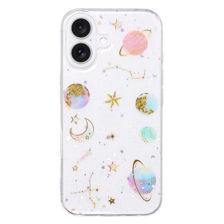 Cosmic Star Glitter Epoxy TPU Phone Case, For iPhone 16 Pro Max, For iPhone 16 Pro, For iPhone 16 Plus, For iPhone 16, For iPhone 15 Pro Max, For iPhone 15 Pro, For iPhone 15 Plus, For iPhone 15, For iPhone 14 Plus, For iPhone 14, For iPhone 14 Pro    ...