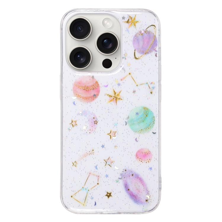 Cosmic Star Glitter Epoxy TPU Phone Case, For iPhone 13 Pro Max, For iPhone 13 Pro, For iPhone 13, For iPhone 12 / 12 Pro, For iPhone 12 Pro Max