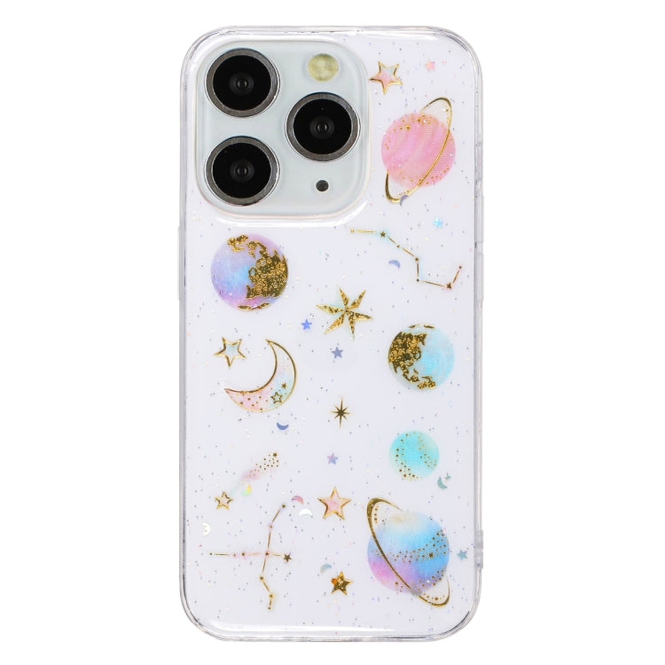 Cosmic Star Glitter Epoxy TPU Phone Case, For iPhone 13 Pro Max, For iPhone 13 Pro, For iPhone 13, For iPhone 12 / 12 Pro, For iPhone 12 Pro Max