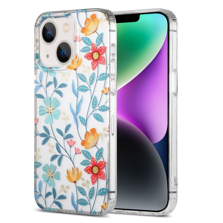 Dual-side Laminating IMD PC Hybrid TPU Phone Case, For iPhone 15, For iPhone 14 Plus, For iPhone 14