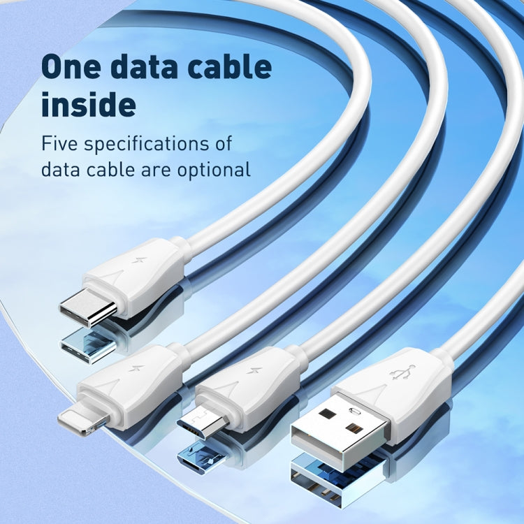 LDNIO Q334 32W Type-C + Dual USB Port Charger with 1m USB-C / Type-C to 8 Pin Data Cable, EU Plug, UK Plug, US Plug