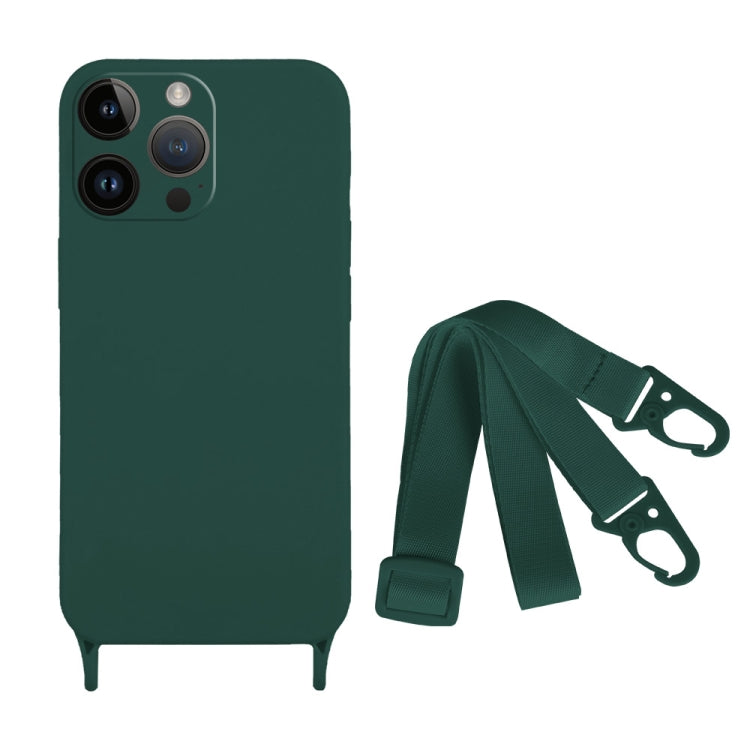 Fine Hole Silicone Phone Case with Lanyard, For iPhone 12, For iPhone 12 Pro Max, For iPhone 12 Pro