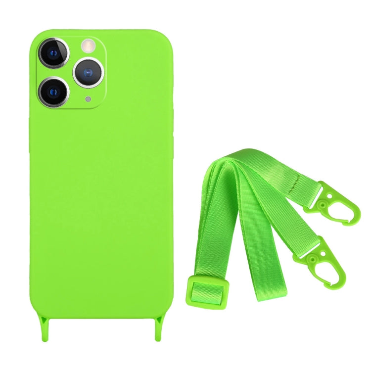Fine Hole Silicone Phone Case with Lanyard, For iPhone 11 Pro Max, For iPhone 11, For iPhone 11 Pro
