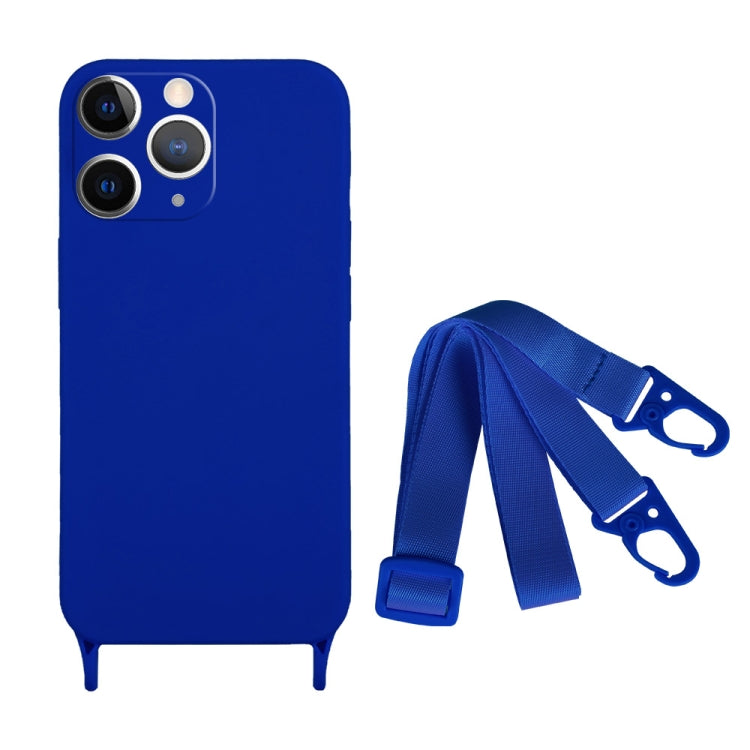 Fine Hole Silicone Phone Case with Lanyard, For iPhone 11 Pro Max, For iPhone 11, For iPhone 11 Pro